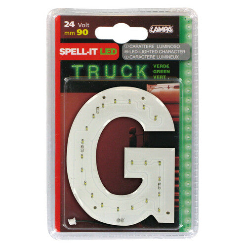 Lampa Spell-It Led, 90 mm, 24V - Green - G
