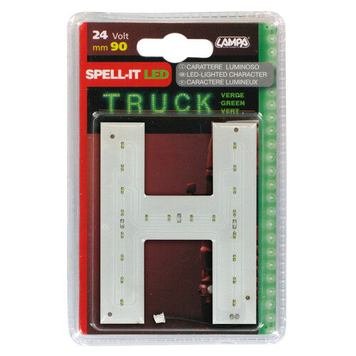 Lampa Spell-It Led, 90 mm, 24V - Verde - H 98816