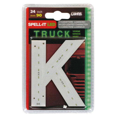 Lampa Spell-It Led, 90 mm, 24V - Verde - K 98819
