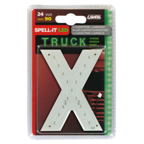Lampa Spell-It Led, 90 mm, 24V - Verde - X 98832
