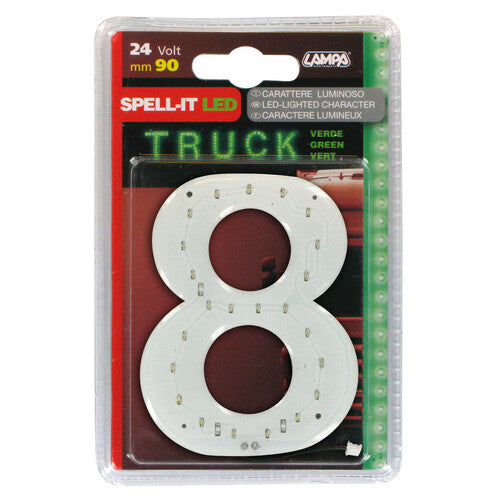 Lampa Spell-It Led, 90 mm, 24V - Verde - 8 98842