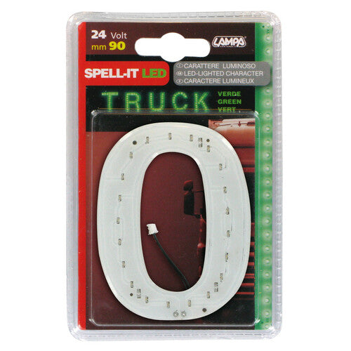 Lampa Spell-It Led, 90 mm, 24V - Verde - 0 98844