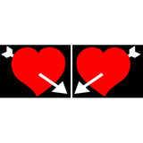 Lampa Spell-It Led coppia emblemi, 24V - Cuore