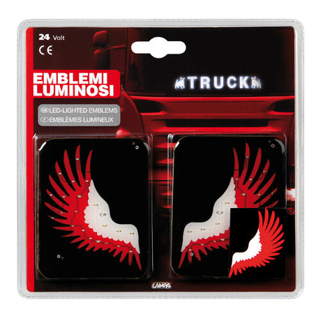 Spell-It Led Emblem Lamp Pair, 24V - Wing