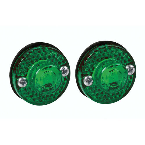 Lampa Pair of 1 LED side marker lights, 24V - Green