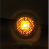 Pair of 1 LED side marker lights, 24V - Orange