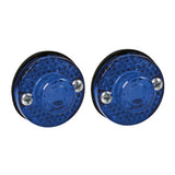 Pair of 1 LED side marker lights, 24V - Blue