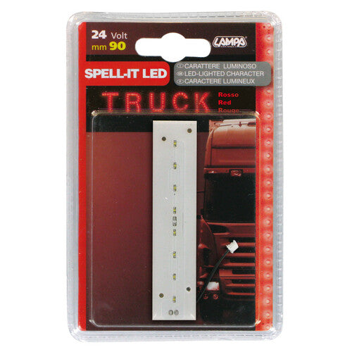 Lámpara Spell-It Led, 90 mm, 24 V - Roja - I 98938