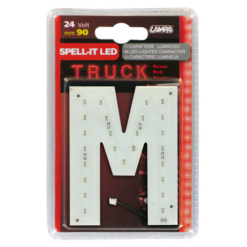 Lámpara Spell-It Led, 90 mm, 24 V - Roja - M 98942