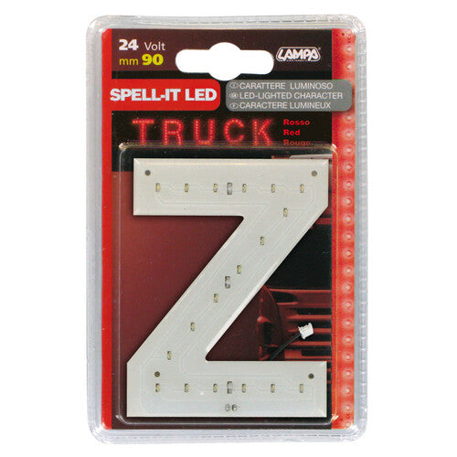 Lampa Spell-It Led, 90 mm, 24V - Red - Z