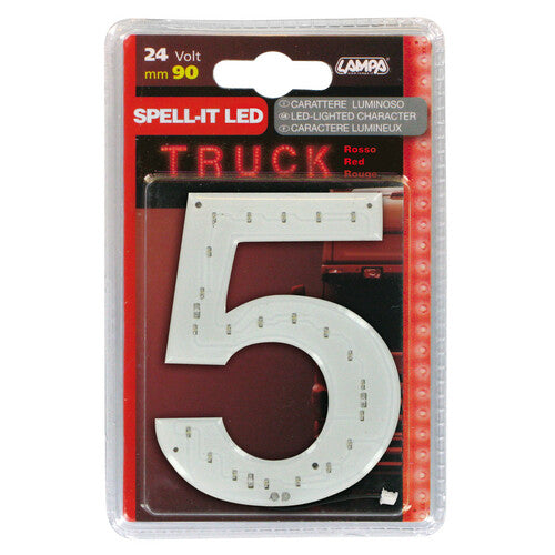 Lampa Spell-It Led, 90 mm, 24V - Rosso - 5 98960