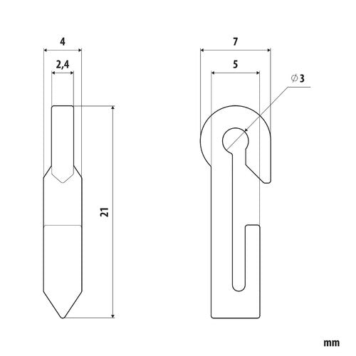 Ganchos para cortina Lampa - G-6 - 25 piezas 99000