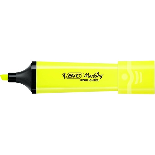 Bic Highlighter Flat, resaltadores fluorescentes, paquete de 4 colores BIC517952