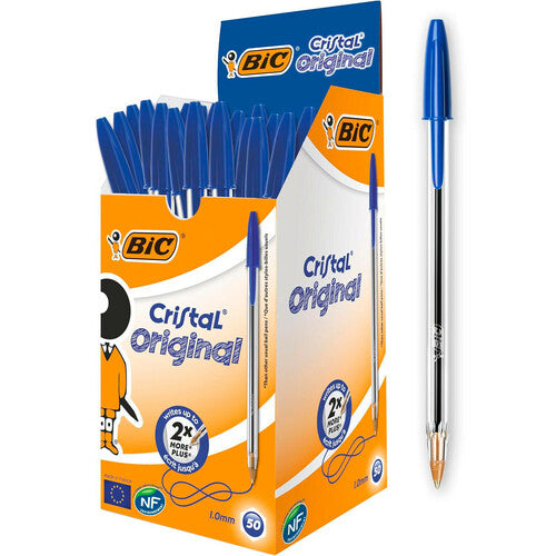 Bic Cristal Original Kugelschreiber, 50er-Packung - Blau BIC8373609