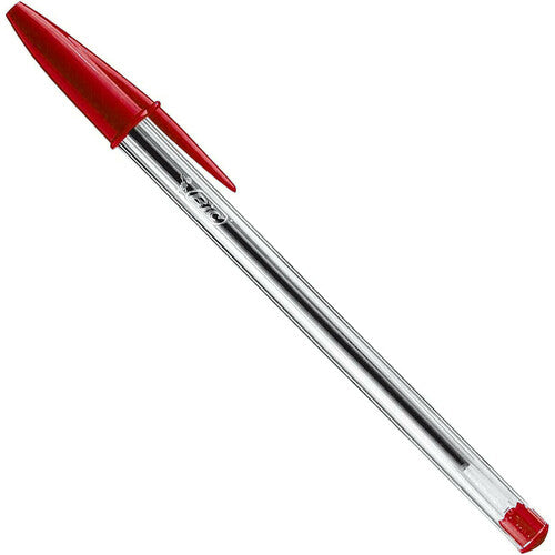 Bolígrafos Bic Cristal Original, caja de 50 - Rojo BIC8373619