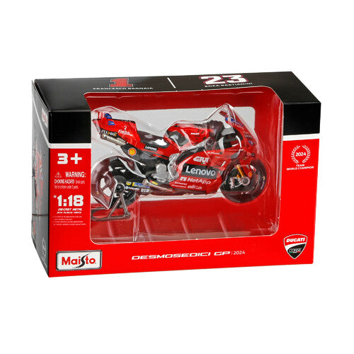 Burago Ducati Lenovo Team 2024 Bagnaia, Maisto, escala 1:18