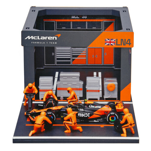 Burago Pit Stop Mclaren MCL38 Norris, Burago, scala 1:43