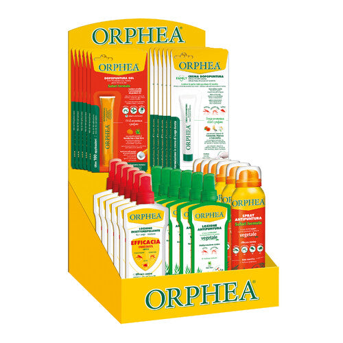 Orphea lamp, counter display, complete with 30 assorted pieces