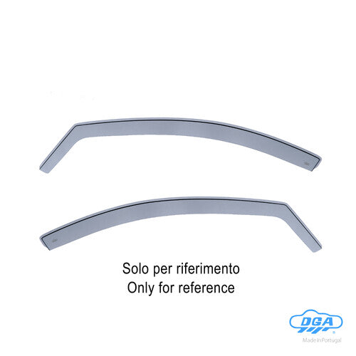 DGA Set deflettori aria anteriori adesivi - compatibile per Toyota Yaris Cross 5p (09/21>)