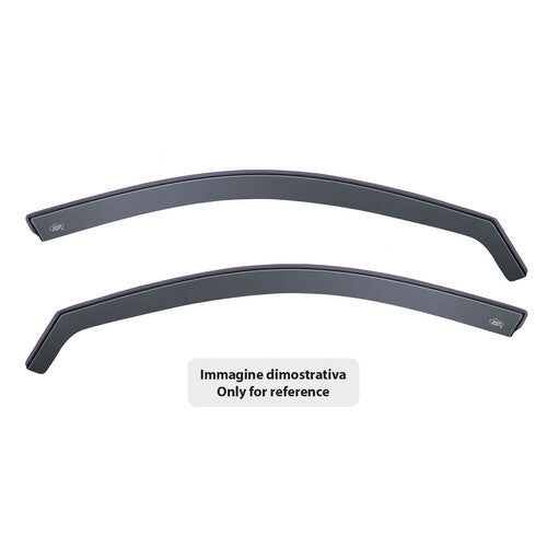 DGA Set deflettori aria anteriori ad incastro, tipo lungo - compatibile per Peugeot 308 5p (08/21>08/25)
