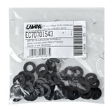 Lamp Set of 50 rubber gaskets, diameter 10.2x20.3x2.3 mm