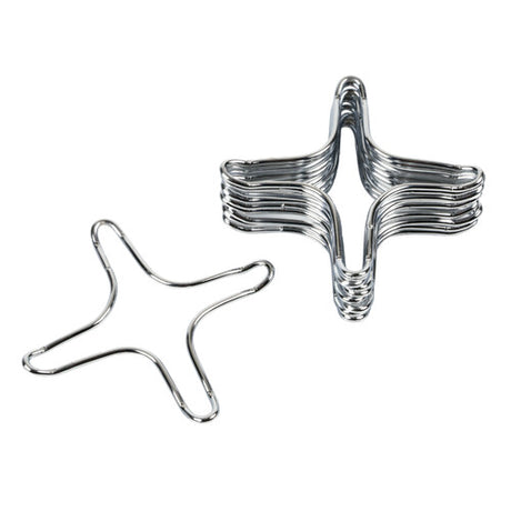 Lampenset mit 10 verchromten Reduktionsrosten für Vierarmherde