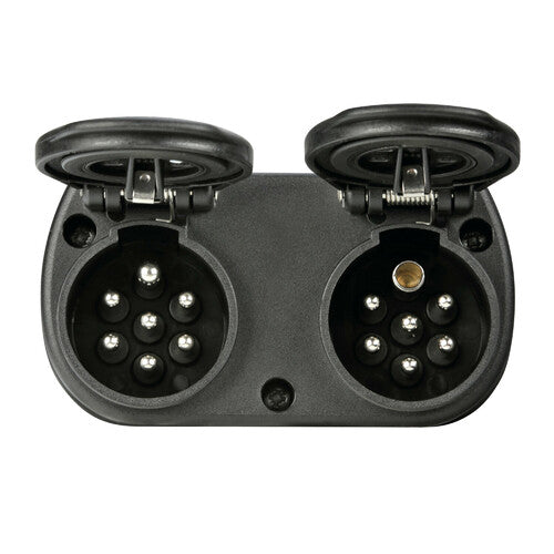 Erich Jaeger Kompaktadapter von 15-poligem Stecker auf 2 x 7-polige Steckdosen, 24 V