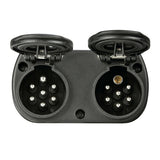 Erich Jaeger Kompaktadapter von 15-poligem Stecker auf 2 x 7-polige Steckdosen, 24 V