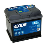 Exide Batteria 12V - Exide Excell - 44 Ah - 420 A - LB1