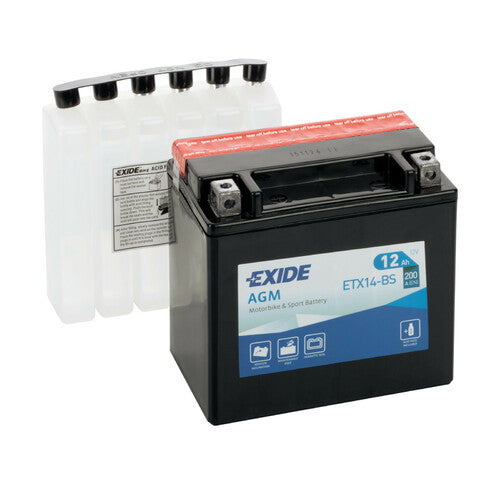 Exide 12V Batterie - Exide Bike AGM - 12 Ah - 200 A