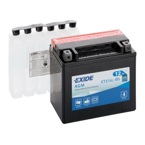 Exide 12V Batterie - Exide Bike AGM - 12 Ah - 200 A