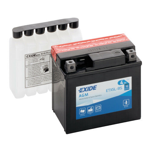 Batería Exide de 12 V - Exide Bike AGM - 4 Ah - 70 A