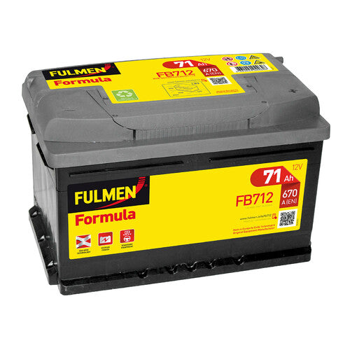 Fulmen FB712 Batteria Auto 12V Formula 71 Ah 670 A