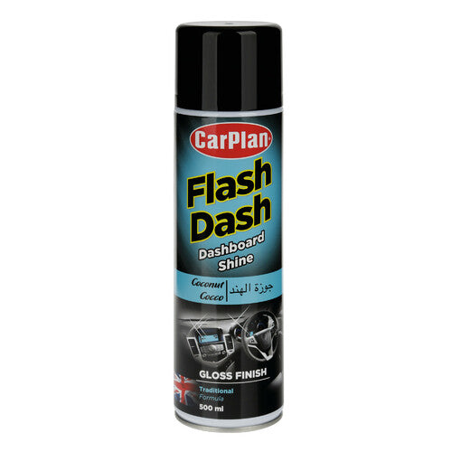 Carplan Flash Dash, pulitore per cruscotti, effetto lucido - 500 ml - Cocco