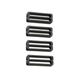 Fixplus Strapkeeper Lampa, anillos de retención de correas, 4 piezas - L - 2,30 cm FP389