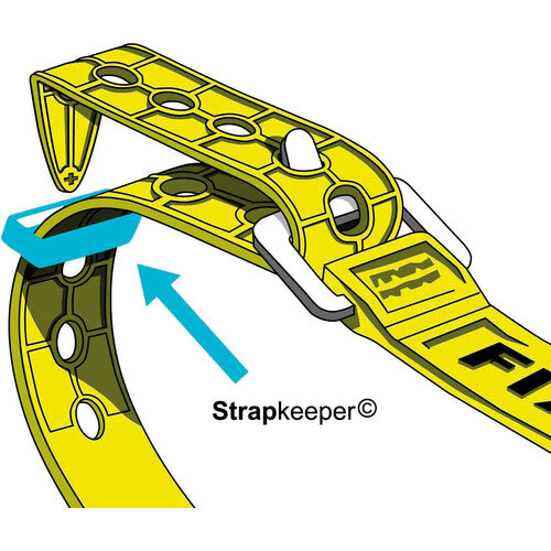 Fixplus Strapkeeper Lampa, anillos de retención de correas, 4 piezas - S - 1,25 cm FP408