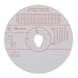 Original Kienzle set of 100 pcs approved tachograph discs - 100 km/h