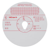 Juego original Kienzle de 100 discos de tacógrafo homologados - 140 km/h