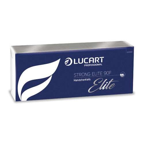 Lampa Fazzoletti di carta Lucart Professional Strong Elite 90F - 4 veli, 9 fazzoletti - Conf. 10 pacchetti L843060