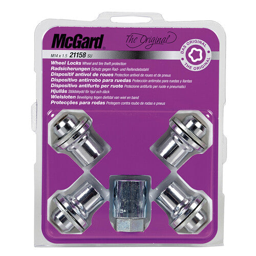 McGard Flachradmuttern-Set, 4-teilig - Original - L020