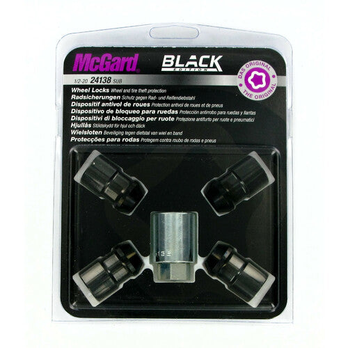 McGard Kegelradmuttern-Set 4-teilig - Black Edition - F020