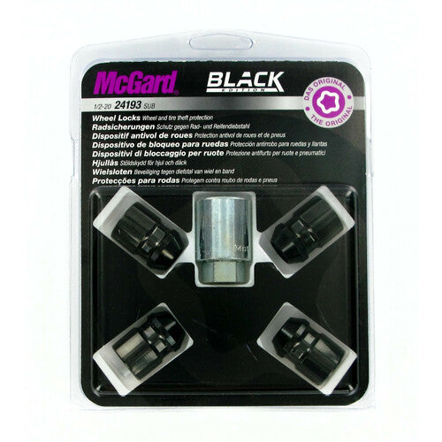 McGard Kegelradmuttern-Set 4-teilig - Black Edition - F010