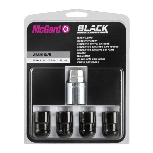 McGard Kegelmuttern, 4er-Set - Black Edition - F170
