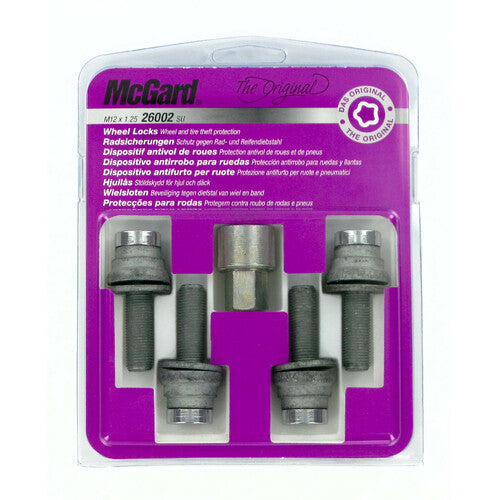 Juego de 4 pernos para rueda de coche McGard Flat con arandela - Original - D010