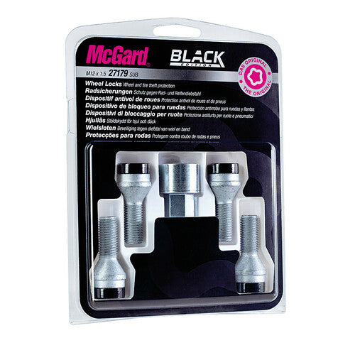 McGard Bulloni ruota auto conici kit 4 pz - Black Edition - A120