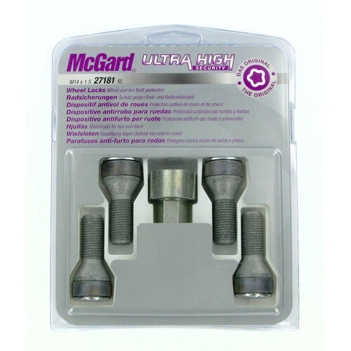 McGard Kegelradschrauben-Set, 4-teilig – Ultrahohe Sicherheit – A290