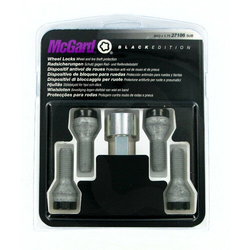 Kit de pernos de rueda cónicos McGard (4 piezas) - Edición negra - A210