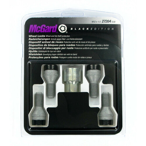Kit de pernos de rueda cónicos McGard (4 piezas) - Edición negra - A100