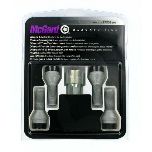 Kit de pernos de rueda cónicos McGard (4 piezas) - Edición negra - A310