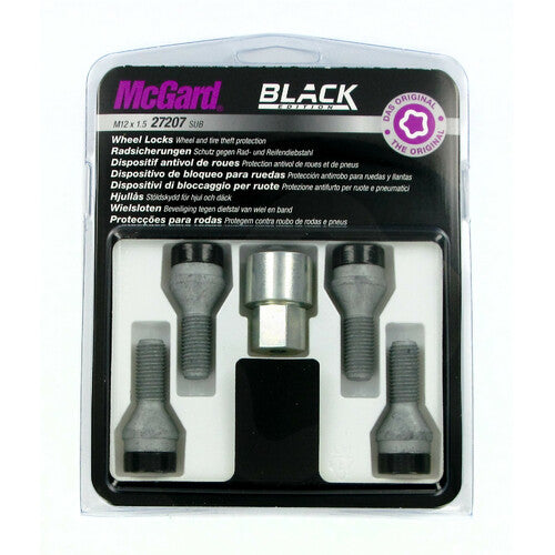 Kit de pernos de rueda cónicos McGard (4 piezas) - Edición negra - A190